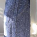 Vintage Blue  Floral Silk Tie Skirt Photo 0