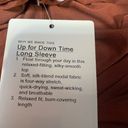 Lululemon  Up for Down Time‎ long sleeve pullover top, size 10 Photo 2