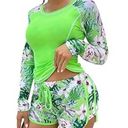 Amazon XUNRYAN Women Two Piece Rash Guard Swimsuits Long Sleeve Top & Boyshorts Photo 0