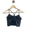 Aerie  Offline The Hugger Crackle Racerback Sports Bra in Black Size S Photo 13