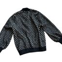 Liverpool  Super Soft Button Front Sweater “Bomber” Cardigan Black Herringbone XS Photo 3