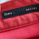 Citizens of Humanity  | Red DARIA Y2K Micro Mini Denim Jean Skirt Sz 26 Photo 4