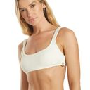 Quint Soul NWT  Malibu High Rise Ivory/White Ribbed Bikini Set - S/M Photo 1