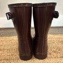 Hunter  Gloss Short Rain Boots - Cherry brandy - Size 10 Photo 4