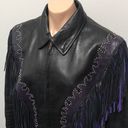 Gallery Leather  Fringe Tassel Jacket Motorcycle Photo 1