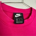 Nike Varsity Hot Pink Sweatshirt Pullover Center Embroidered Logo Photo 2