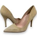 Kate Spade  licorice‎ Suede Pointed Toe Pump Heels Womens 6B Nude Photo 0