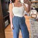 Seven7  wide leg striped jeans Photo 12