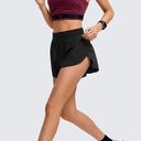 CRZ Yoga Black  Dolphin Hem Shorts Photo 2