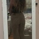 American Eagle Outfitters Khaki Flare Pants Photo 3