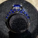 TJ Maxx Women's Unique Bold & Eye Catching Sapphire cz Birthstone Ring Size 6 Photo 3