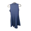 Toad&Co Summerdance Sleeveless Mock Neck Dress | Blueberry | XS Blue Photo 2