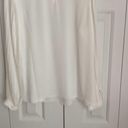 J.Crew  Factory Pleated-sleeve Top Cream White Size M NWT Photo 6