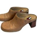 Tommy Hilfiger Vintage 90's Y2K  Block chunky Heel laser cut Clogs, Sz 7 Photo 4