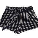 Torrid ‎ B&W Striped Tie Front Shorts Photo 0