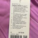 Lululemon NWT  Define Jacket Luon Dahlia Mauve Color Size 4 Photo 2