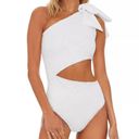 Beach Riot  x REVOLVE Selena Lace Bridal One Piece Swimsuit, White Size XS NEW Photo 11