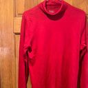 L.L.Bean  women’s red supima cotton turtleneck size large. Photo 0