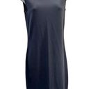 Vince  Ribbed Pencil Dress Gray Charcoal Fitted Sleeveless Crew Neck Sheath Photo 3