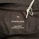 Everlane  The Organic Cotton Crew black soft tee shirt Size XXS NWT Photo 5