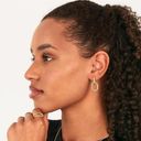 14K Gold Convertible Link Huggie Earrings for Women | Paperclip Link Earrings Photo 1