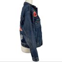 Polo  Ralph Lauren Women’s Nautical Patchwork Blue Denim Trucker Jacket Small Photo 4