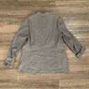 J.Jill  Jacket stretch Grey  Linen Blend Blazer Tie Back Pockets M petite Photo 2