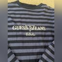 Guess VINTAGE  Jeans Striped Long Sleeve T-Shirt Size XS Bin 104 Photo 2