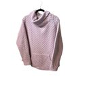 Orvis  Pink/Lavender Quilted Cowl Neck Long Sleeve Kangaroo Pocket M Sweatshirt. Photo 1