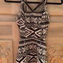 Love Culture Black White Tribal Pattern Dress Photo 0