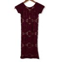 Aeropostale  Cape Juby Burgundy Bodycon Dress M/L Photo 3