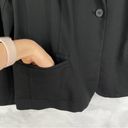 J.Jill  Ponte Knit Essential Cotton Stretch 1 Button Blazer Jacket Black Plus XL Photo 3