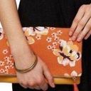 Rachel Pally New Womens  Zahara Organic Floral Vegan Clutch Purse Handbag Photo 1