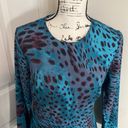 Natori  Cheetah Print Crepe Dress Size 4 Photo 1