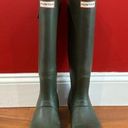 Hunter  Women's Green Rubber Rain waterproof snow Boots Size 7 Photo 0