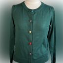 Modcloth  rare green cardigan Size S diff buttons Photo 1