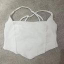 White Corset Top Size M Photo 0