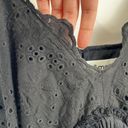 &merci &Merci Eyelet Peplum Cami Top in Black Size Large Photo 8