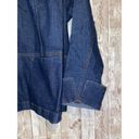 Denim & Co . Stretch Lightweight Zipper Jean Jacket Blue Denim Plus Size 3X Photo 2