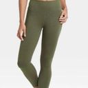 All In Motion Olive Green High rise leggings, Size M Photo 0