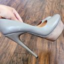 L.A.M.B. . • Carefree platform heels stiletto Taupe leather Gwen Stefani Photo 5