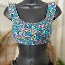 Raisin's  Ruffle Floral Bikini Top Size Small Photo 1