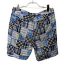 L.L.Bean  Favorite Fit Patchwork Plaid Bermuda Shorts Blue White Size 12 Photo 1