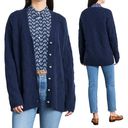 Hill House  The Simple Cardigan Grandpa Sweater Merino Wool Knit Blue NEW XS Photo 1