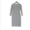 J.Crew NWT  Stripe Long Sleeve Cotton Dress Photo 6