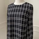 Banana Republic  Black White Shift Dress Long Sleeve 4 Photo 3