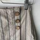 Pull & Bear  Beige Boho Striped Side Button Skort Photo 44