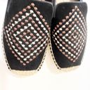 Jack Rogers  Black Suede Boho Espadrille Loafers Women’s Size 9 Jute Embroidered Photo 5