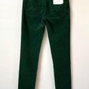 AG Adriano Goldschmied  The Prima Corduroy Cigarette Leg Jeans Green 24 Photo 5