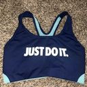 Nike Dri-Fit Blue Sports Bra Photo 0